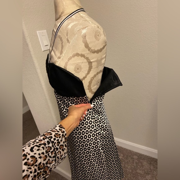 Laundry by Shelli Segal Silk Strapless Evening Cocktail Party Dress Retro Size 8 - Picture 4 of 8